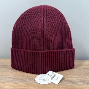 J Crew Ribbed cashmere beanie